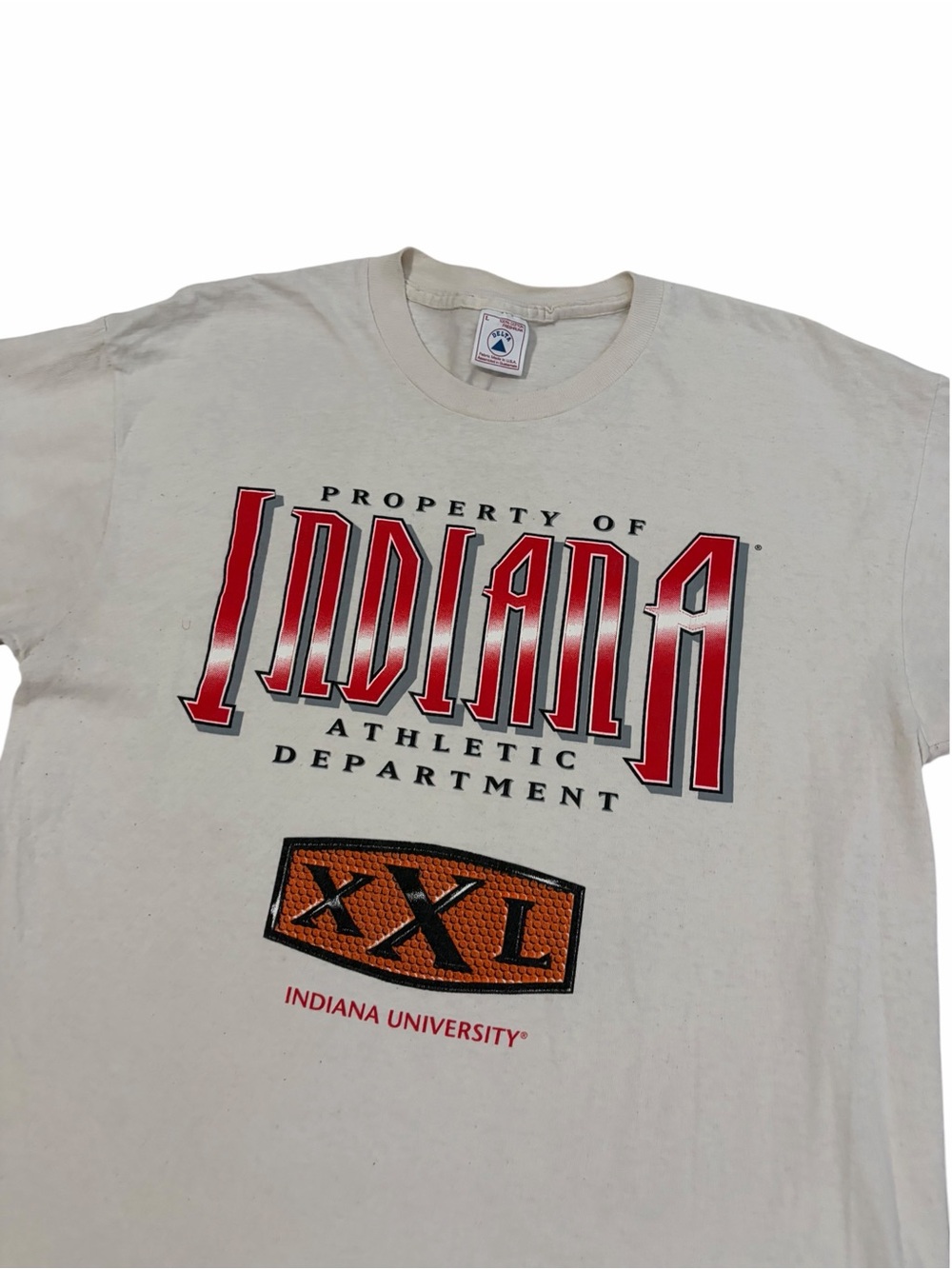 VTG Delta Indiana University Athletic Department Shirt Mens Large Single Stitch
